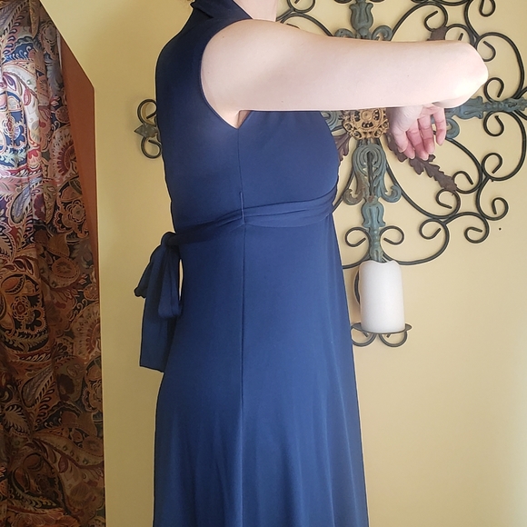 Vintage Navy Blue Dress, Sz S - Picture 9 of 11